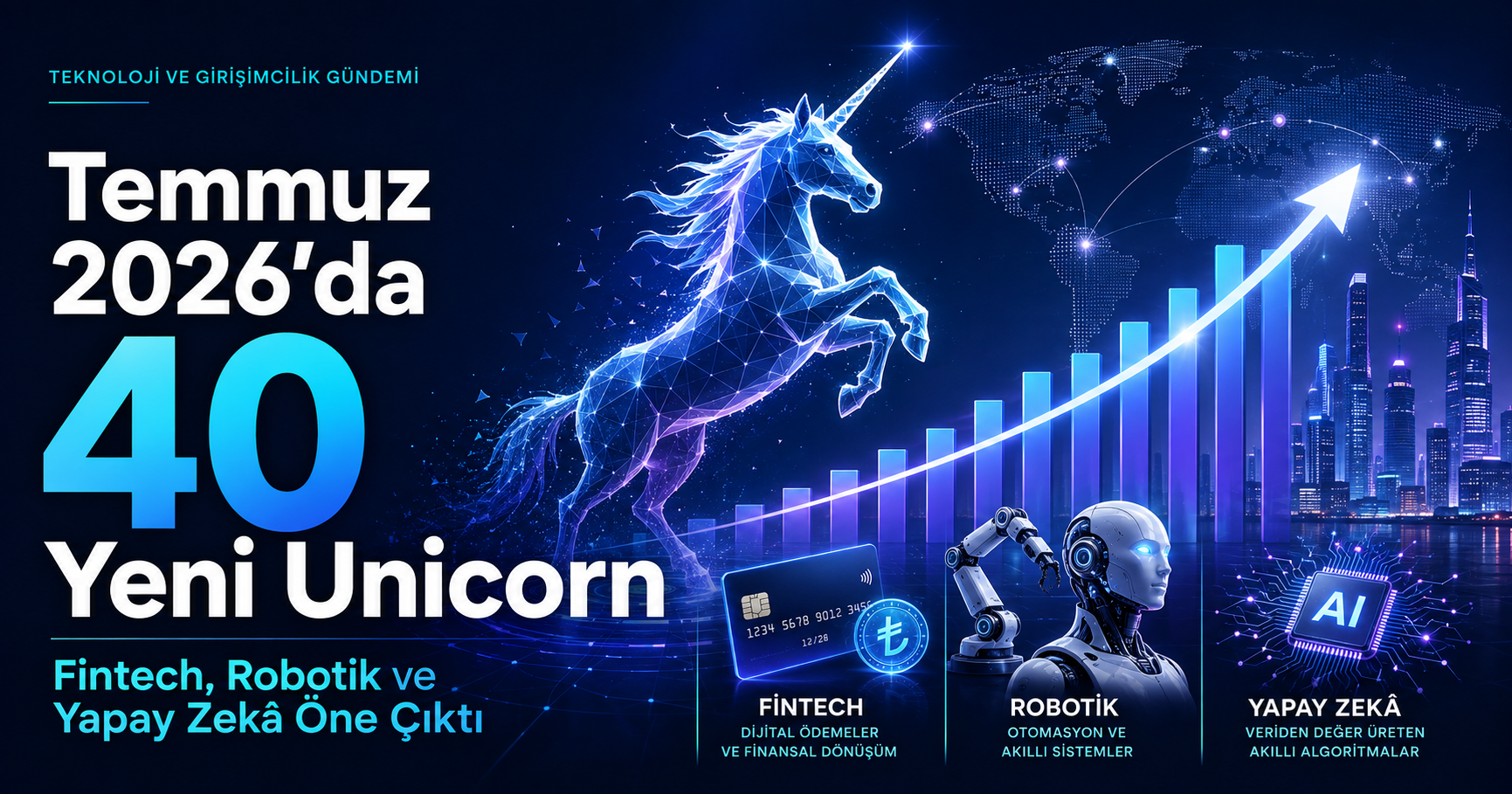 Crunchbase'e göre Temmuz 2026'da unicorn listesine 40 şirket eklendi kapak görseli