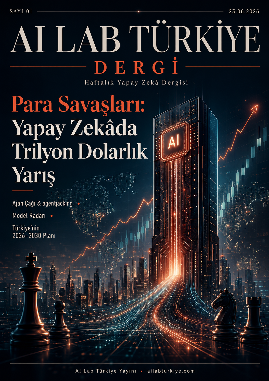 AI Lab Türkiye Dergi — İlk sayıya giriş kapak görseli